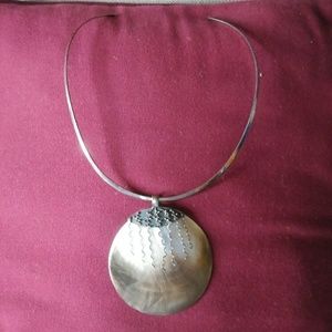 Sterling silver choker necklace